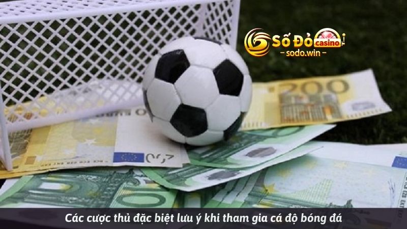 Các cược thủ đặc biệt lưu ý khi tham gia cá độ bóng đá