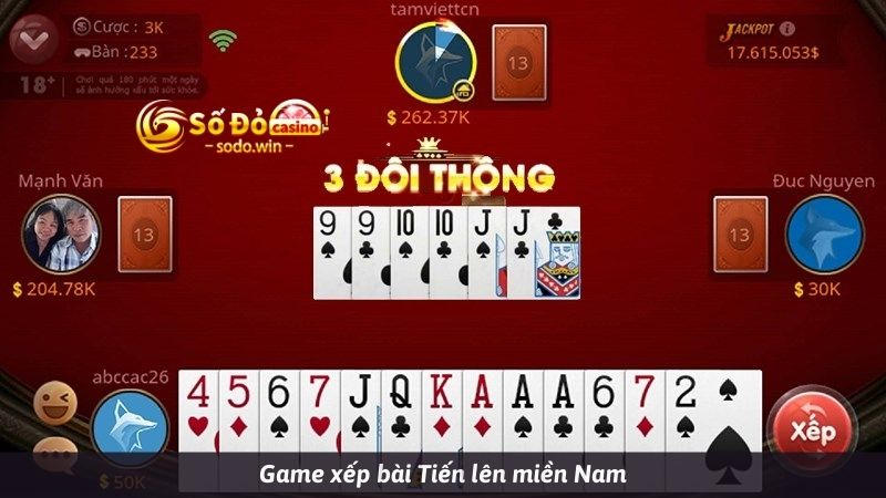 Game xếp bài tiến lên hấp dẫn